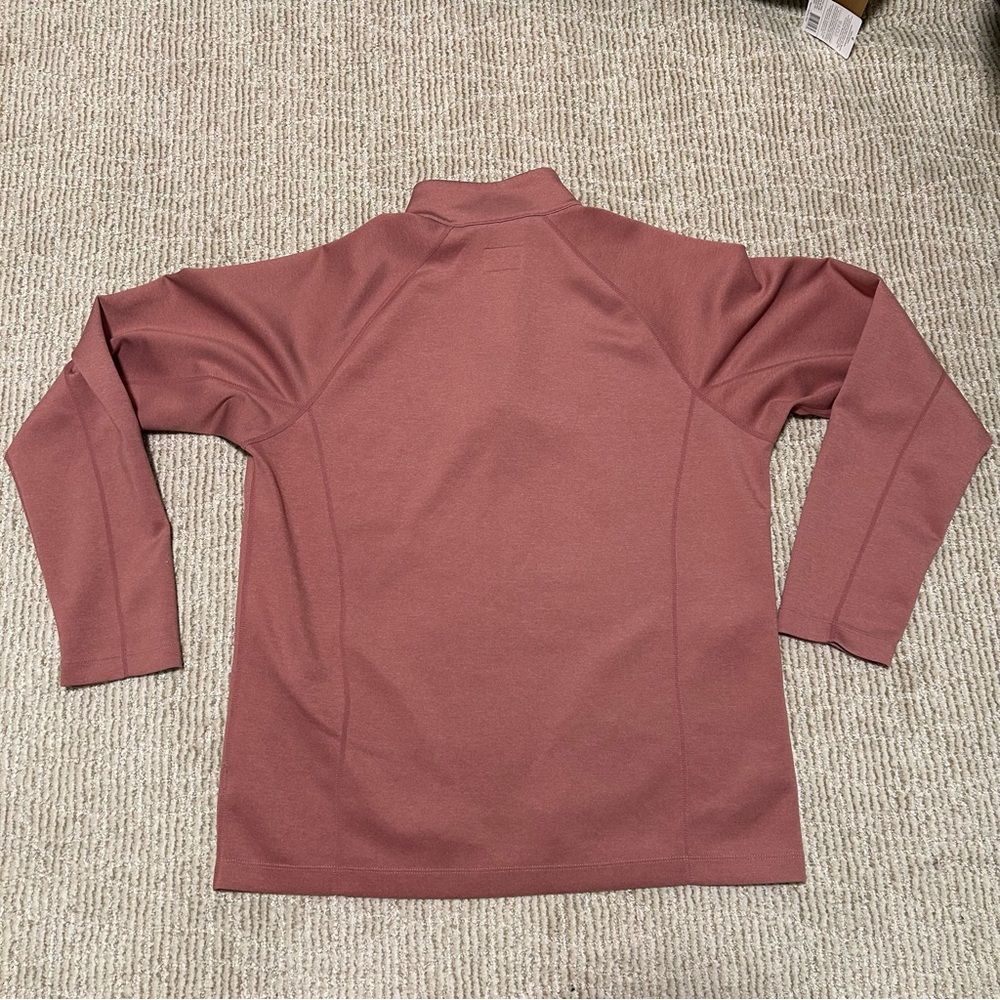 Untuckit Rust Quarter-Zip Pullover - image 4